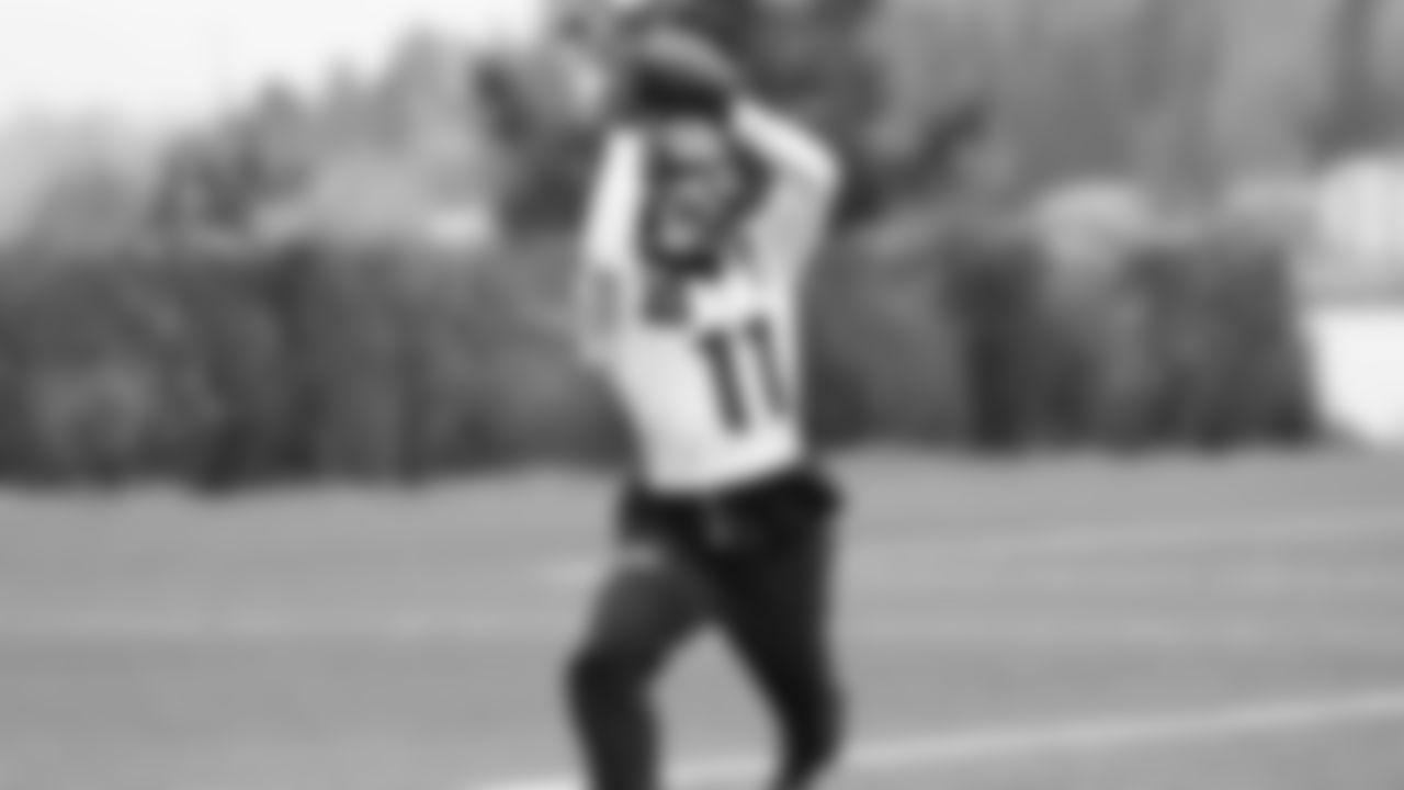 Seahawks wide receiver Jaxon Smith-Njigba (11) practiced on Wednesday, January 1, 2026 at the Virginia Mason Athletic Center.