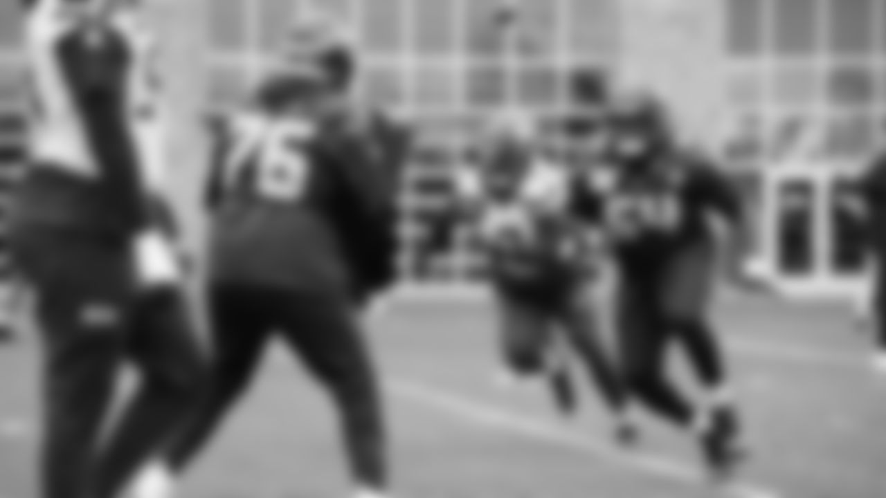 Seahawks guard Christian Haynes (64) practiced on Friday, January 30, 2026 at the Virginia Mason Athletic Center.