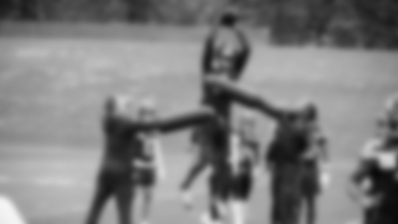 Seahawks wide receiver Marquez Valdes-Scantling (1) participated in a workout on day two of OTAs on Thursday, May 29, 2025 at the Virginia Mason Athletic Center.