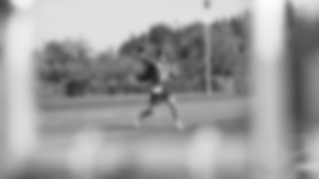 Seahawks quarterback Sam Darnold (14) practiced on Friday, September 19, 2025 at the Virginia Mason Athletic Center.