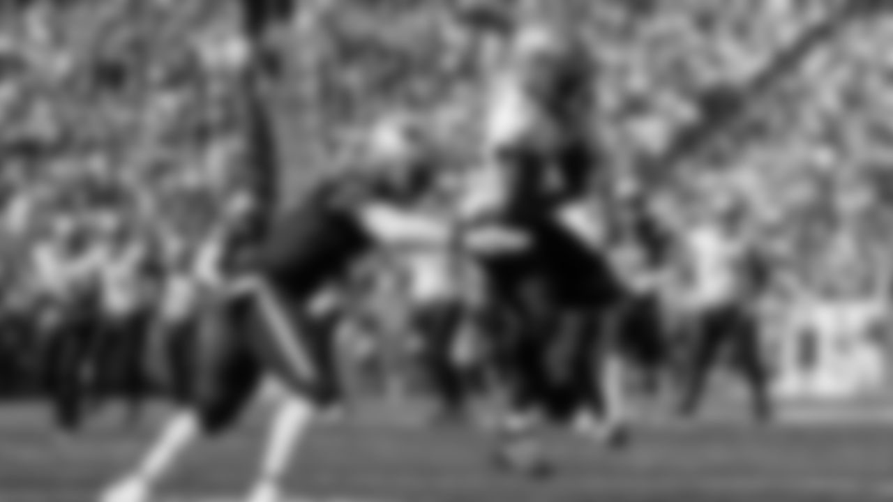 New Orleans Saints wide receiver Rashid Shaheed (22) makes a reception while tackled by New England Patriots defensive back Jabrill Peppers (5) during the first half of an NFL football game on Sunday, Oct. 8, 2023, in Foxborough, Mass. (AP Photo/Greg M. Cooper)