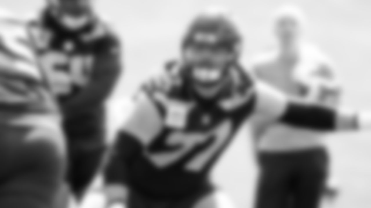 Guard Bryce Cabeldue (77) practiced on day one of rookie minicamp on May 2, 2025 at the Virginia Mason Athletic Center.