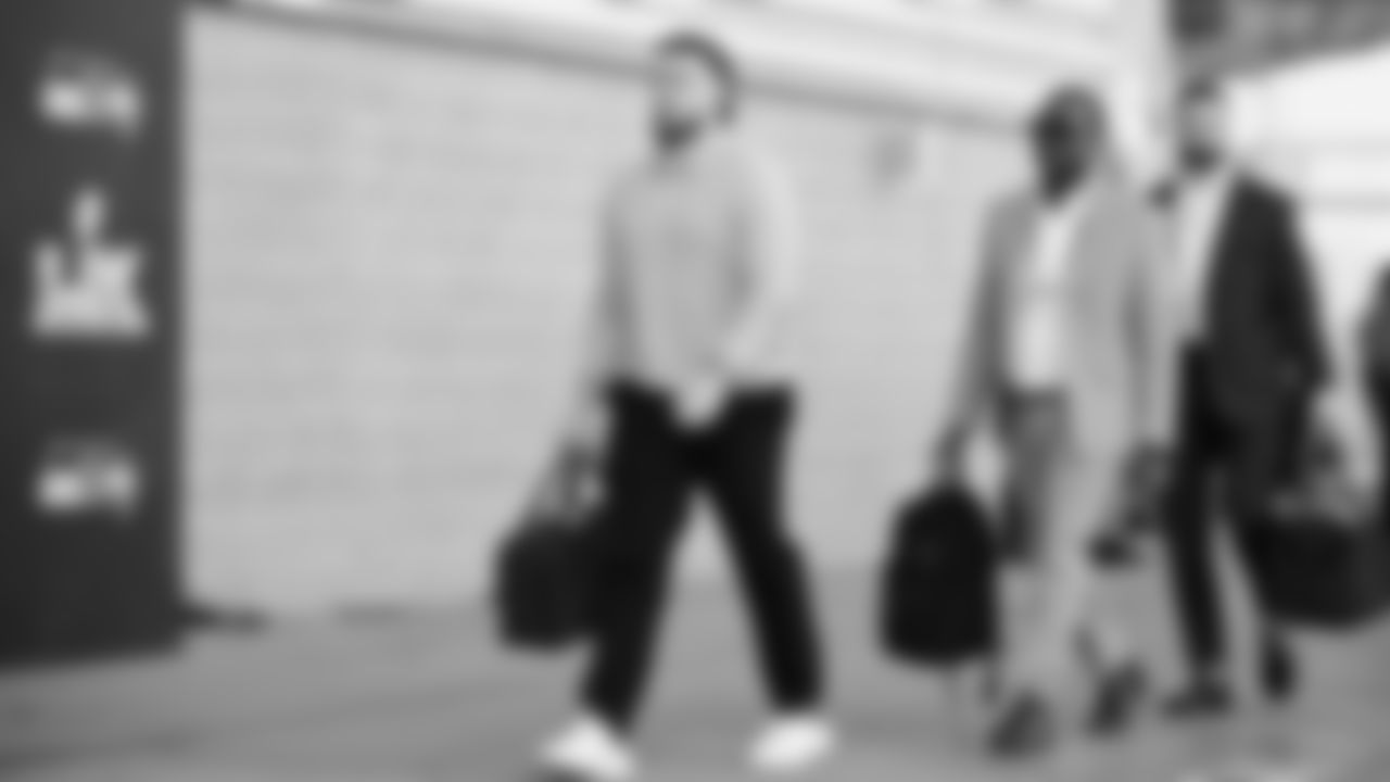 Seahawks long snapper Chris Stoll (41) arrived at Levi's Stadium for the Super Bowl LX matchup vs. the New England Patriots on Sunday, February 8, 2026.