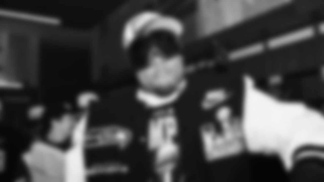 The Seahawks celebrated the 29-13 victory vs. the Patriots in Super Bowl LX.