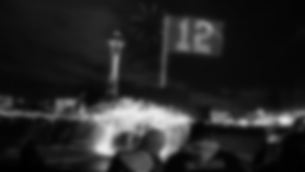 The Seahawks hosted a drone show at the Seattle Center on January 30, 2026 in honor of the team's postseason success.