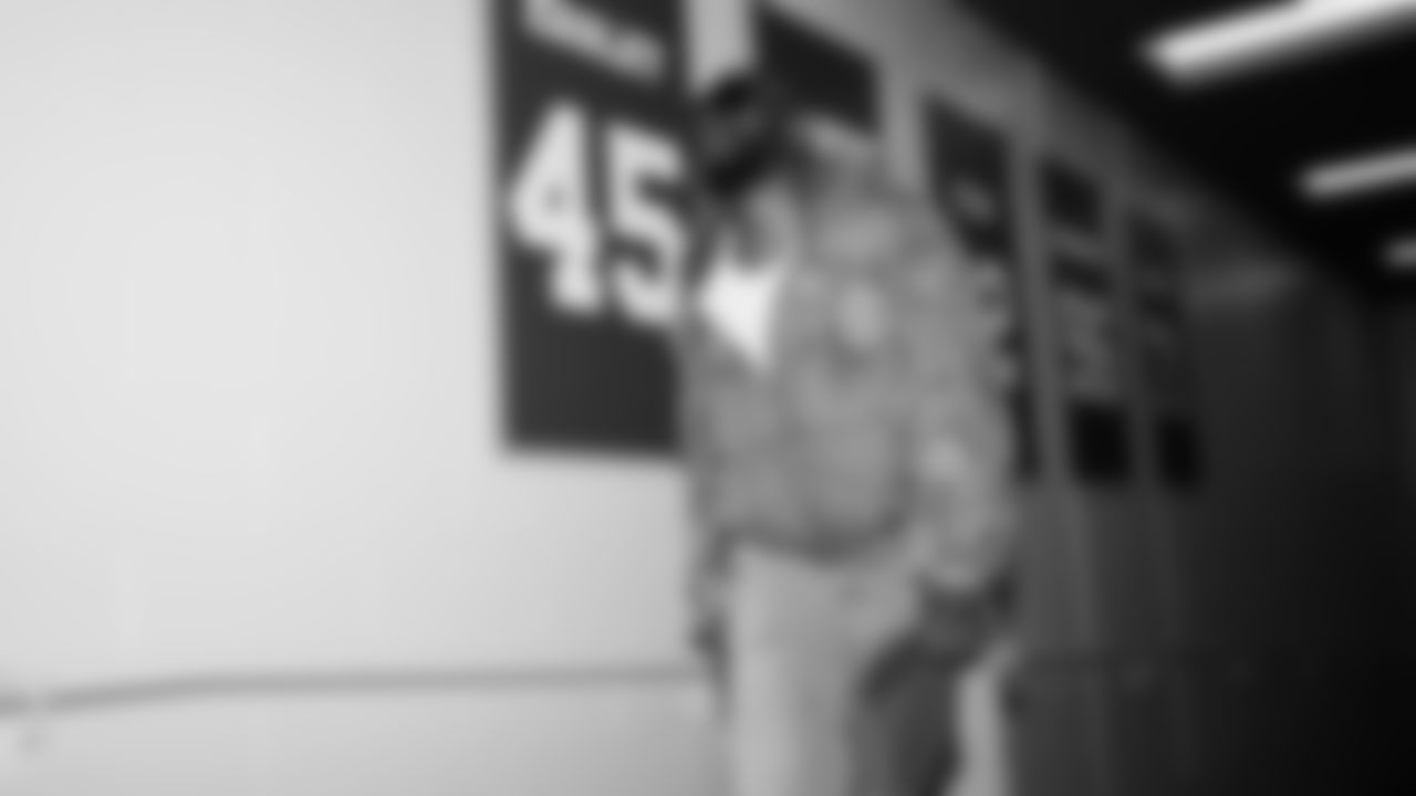 Seahawks wide receiver Dareke Young (83) arrived at Lumen Field for the Week 15 matchup vs. the Indianapolis Colts.