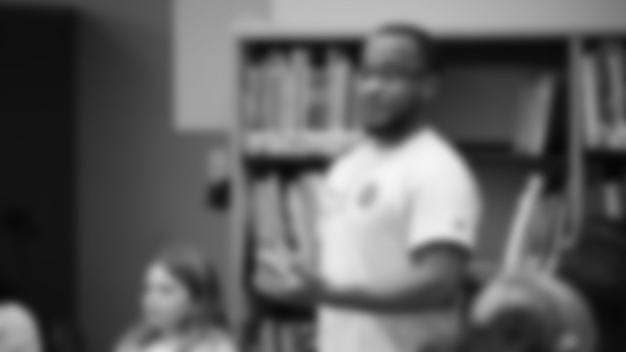 The Seahawks visited BELONG Partners at McKnight Middle School in Renton, WA. as part of the grant announcement on December 10, 2025.