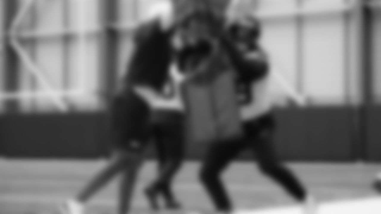 Seahawks linebacker Chris Paul Jr. (49) practiced on Thursday, November 6, 2025 at the Virginia Mason Athletic Center.