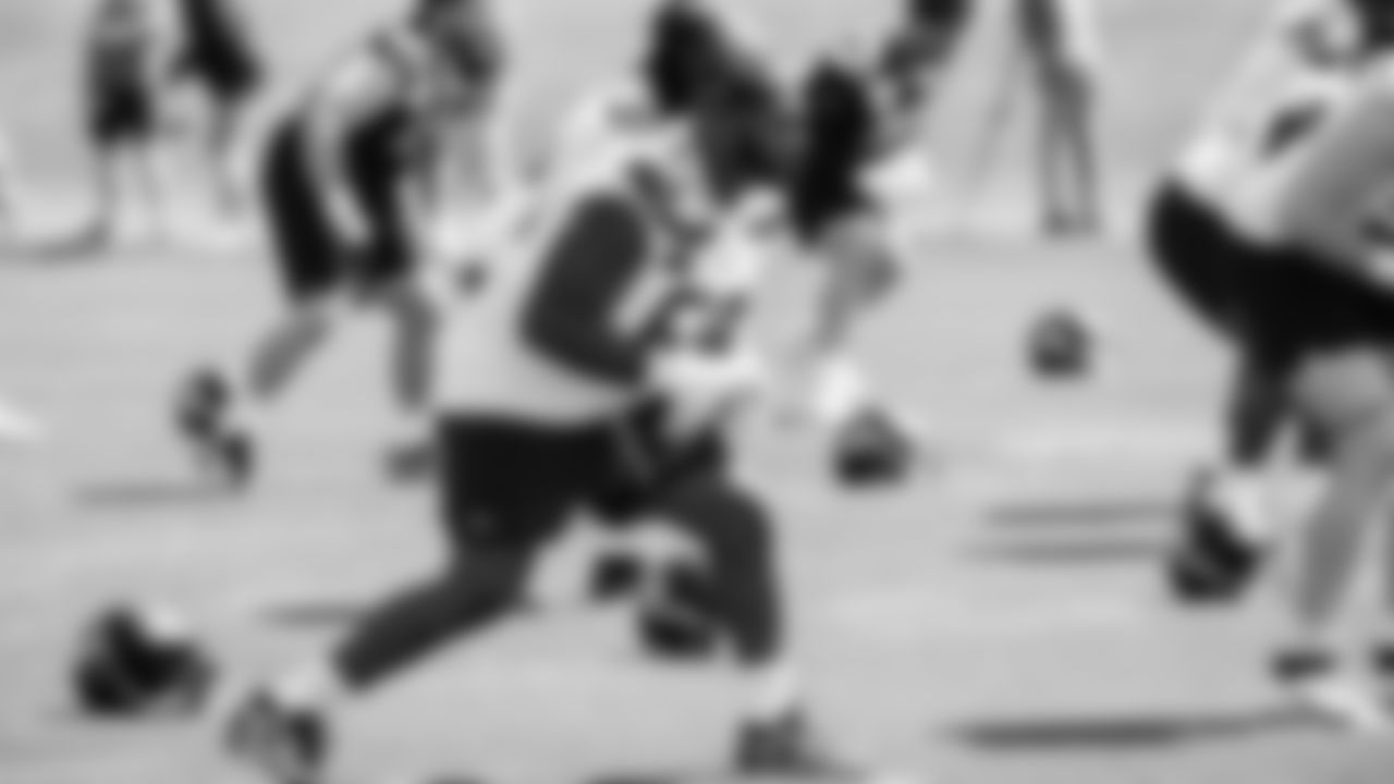 Nose tackle Bubba Thomas (69) practiced on day one of rookie minicamp on May 2, 2025 at the Virginia Mason Athletic Center.