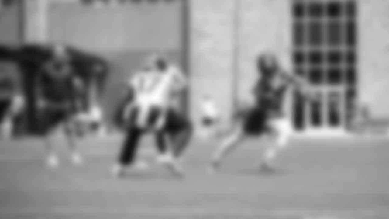 Seahawks wide receiver Jaxon Smith-Njigba (11) and cornerback Zy Alexander (17) participated in a workout on day four of OTAs on Monday, June 2, 2025 at the Virginia Mason Athletic Center.