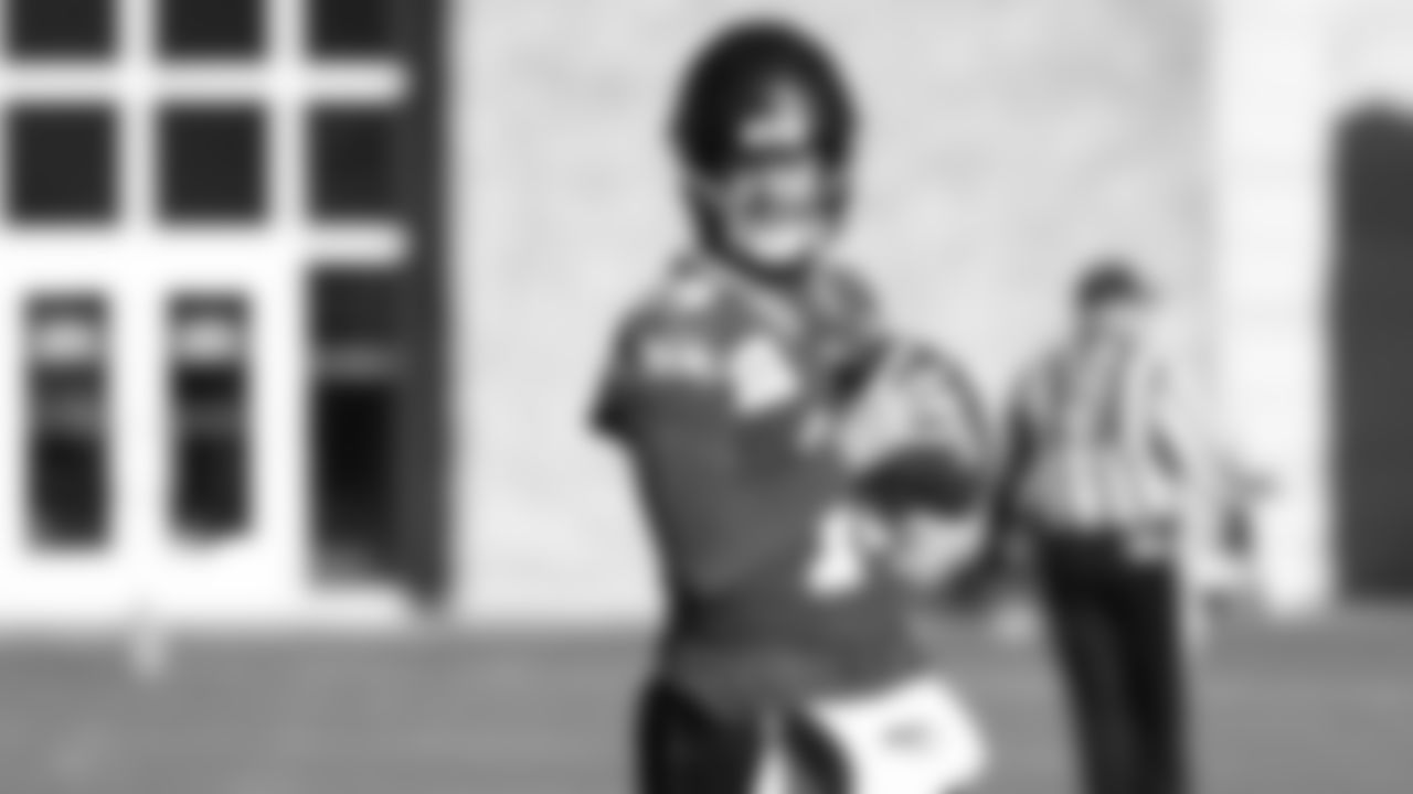 Seahawks quarterback Sam Darnold (14) practiced on Wednesday, January 21, 2026 at the Virginia Mason Athletic Center.