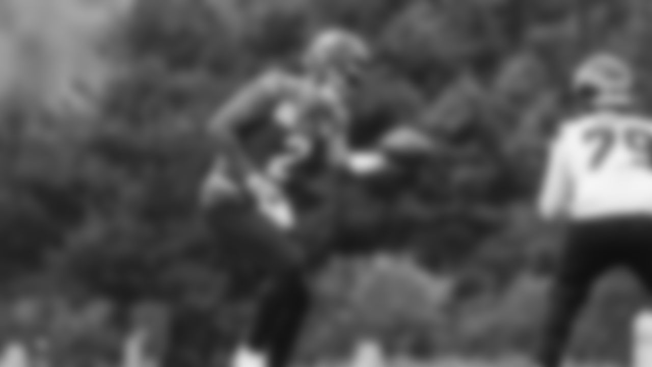 Seahawks quarterback Drew Lock (2) practiced on Wednesday, November 12, 2025 at the Virginia Mason Athletic Center.