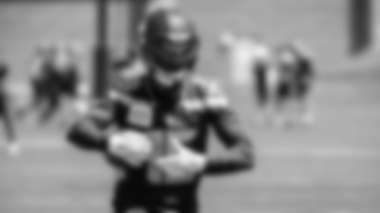 Seahawks wide receiver Tory Horton (15) participated in a workout on day one of OTAs on Tuesday, May 27, 2025 at the Virginia Mason Athletic Center.