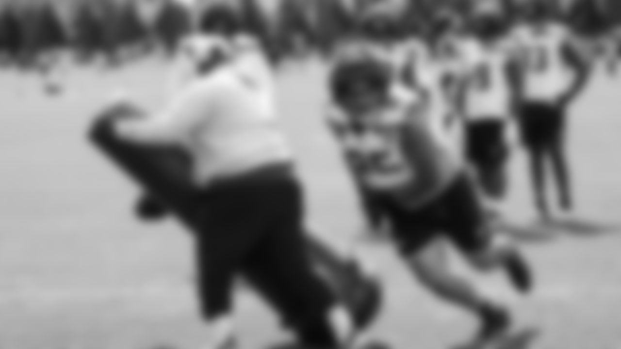 Seahawks nose tackle Brandon Pili (95) practiced on August 19, 2025 at the Virginia Mason Athletic Center.