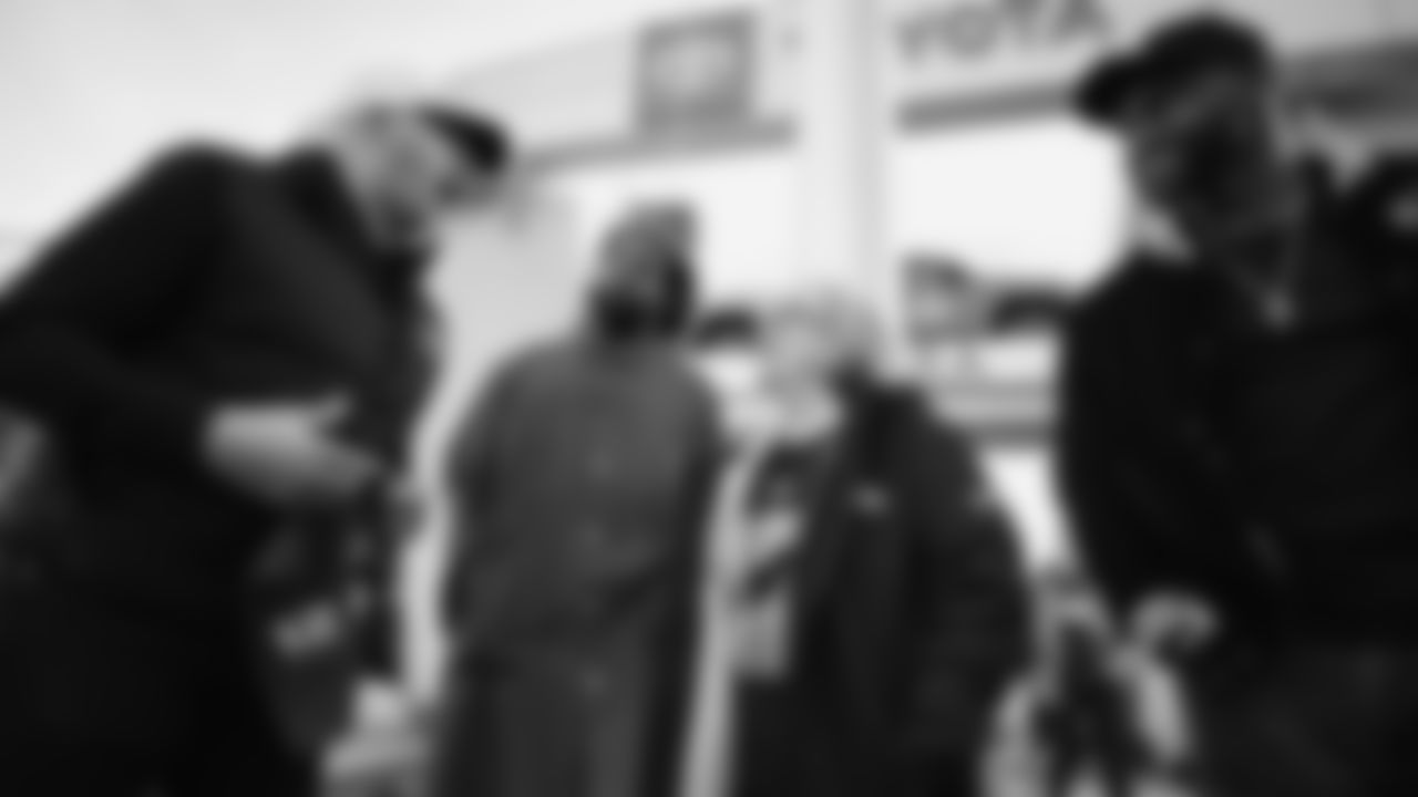 Jody Allen raising the flag before the NFC Championship kickoff on January 25, 2026.