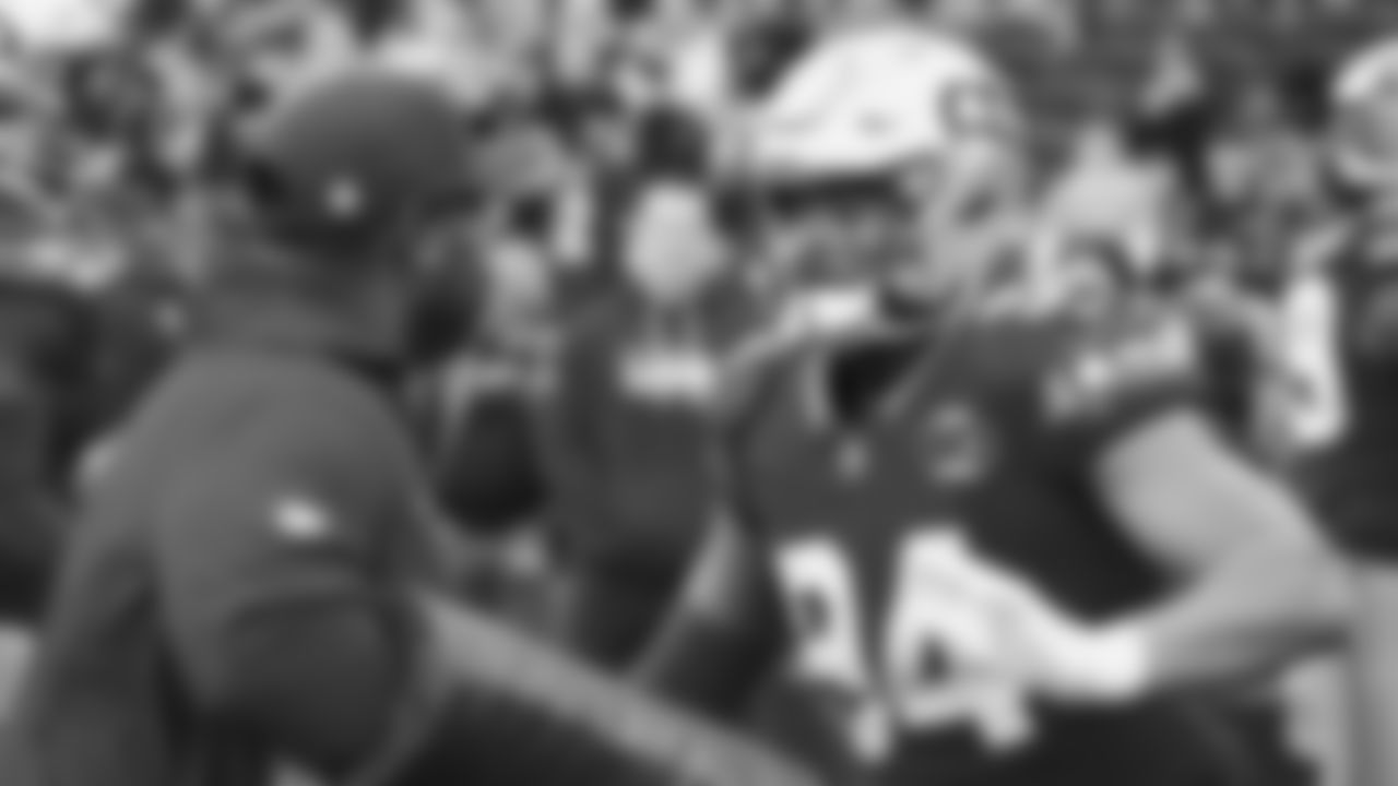 Seahawks defensive end Mike Morris (94) warms up at Lumen Field for the Week 13 matchup vs. the Minnesota Vikings.