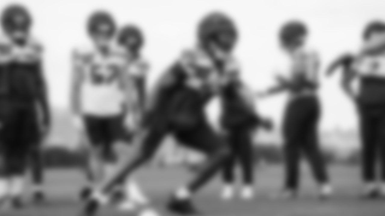 Seahawks linebacker Boye Mafe (53) practiced on Wednesday, October 29, 2025 at the Virginia Mason Athletic Center.