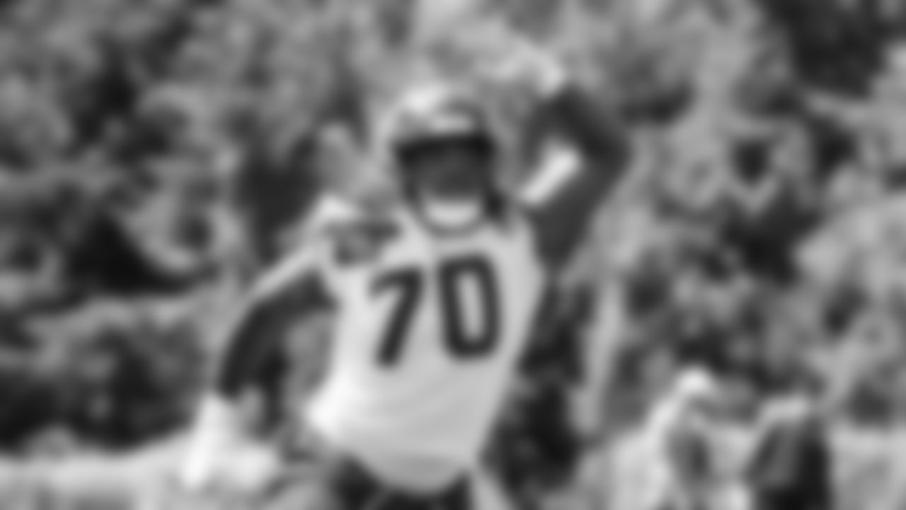 Seahawks nose tackle J.R. Singleton (70)