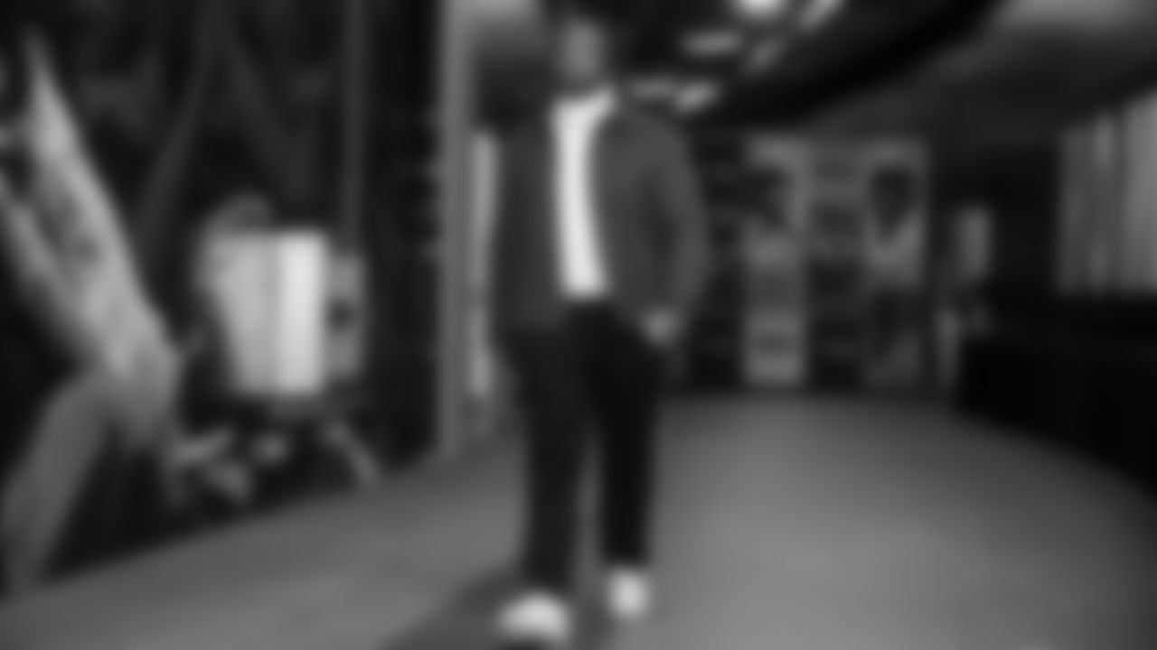 Seahawks nose tackle J.R. Singleton (70) arrived at Lumen Field for the Week 13 matchup vs. the Minnesota Vikings.