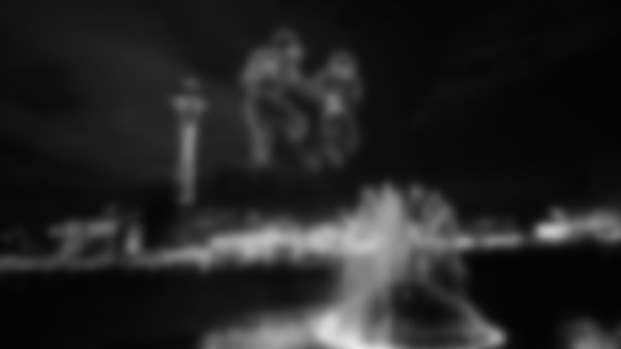 The Seahawks hosted a drone show at the Seattle Center on January 30, 2026 in honor of the team's postseason success.