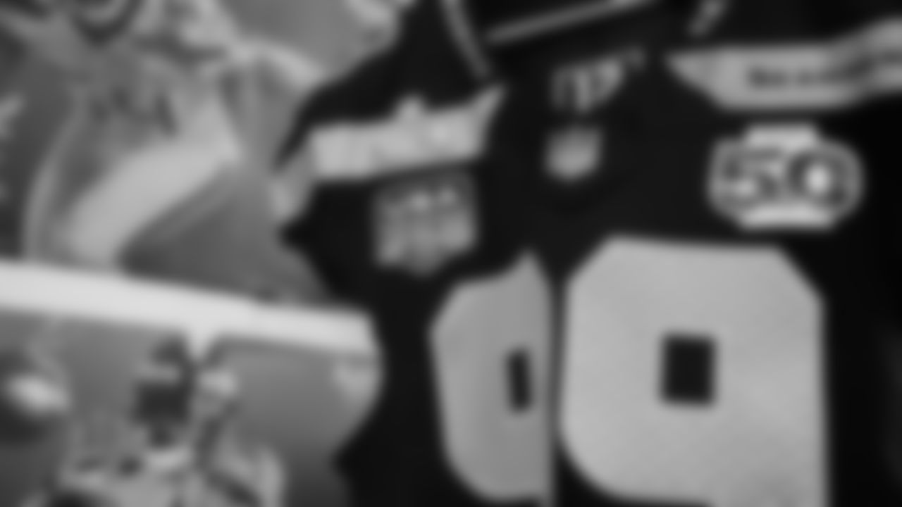 The Seahawks will wear their college navy jerseys vs. the New England Patriots in Super Bowl LX. The jersey features three patches including one to celebrate the Seahawks 50th season, one honoring the 250th anniversary of the United States and the Super Bowl LX logo.