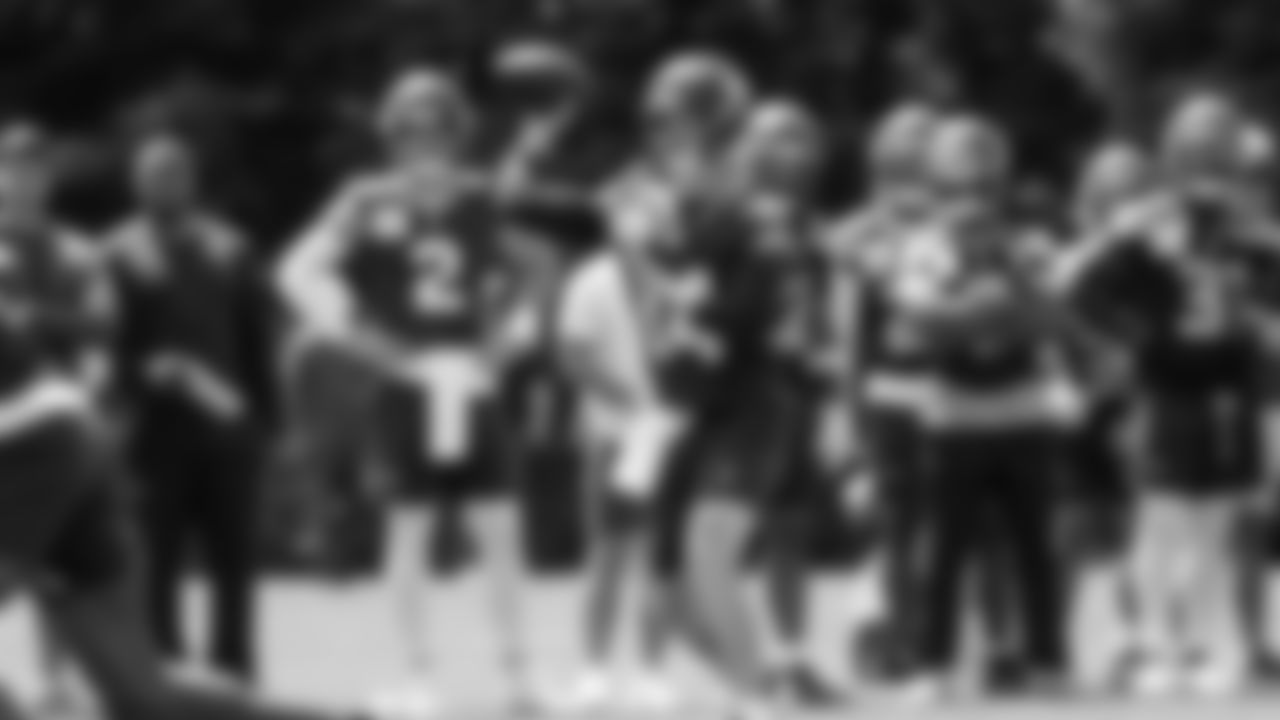 Seahawks quarterback Sam Darnold (14) participated in a workout on day four of OTAs on Monday, June 2, 2025 at the Virginia Mason Athletic Center.