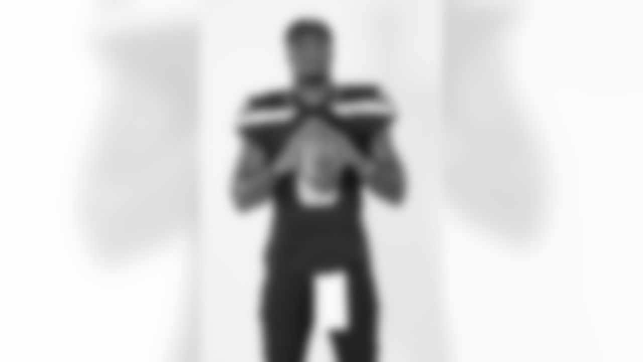 Seattle Seahawks quarterback Jalen Milroe (6) poses for a portrait during the NFLPA Rookie Premiere on Saturday, May 17, 2025 in Thousand Oaks, Calif. (Ben Liebenberg/NFL)