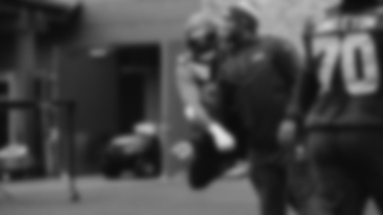 Seahawks defensive end Leonard Williams (99) practiced on Thursday, December 4, 2025 at the Virginia Mason Athletic Center.