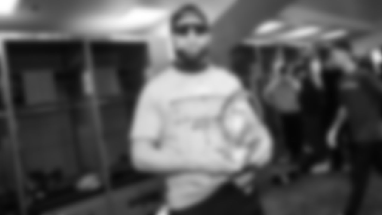 The Seahawks celebrate the 31-27 win vs. the Rams in the NFC Championship on Sunday, January 25, 2026.