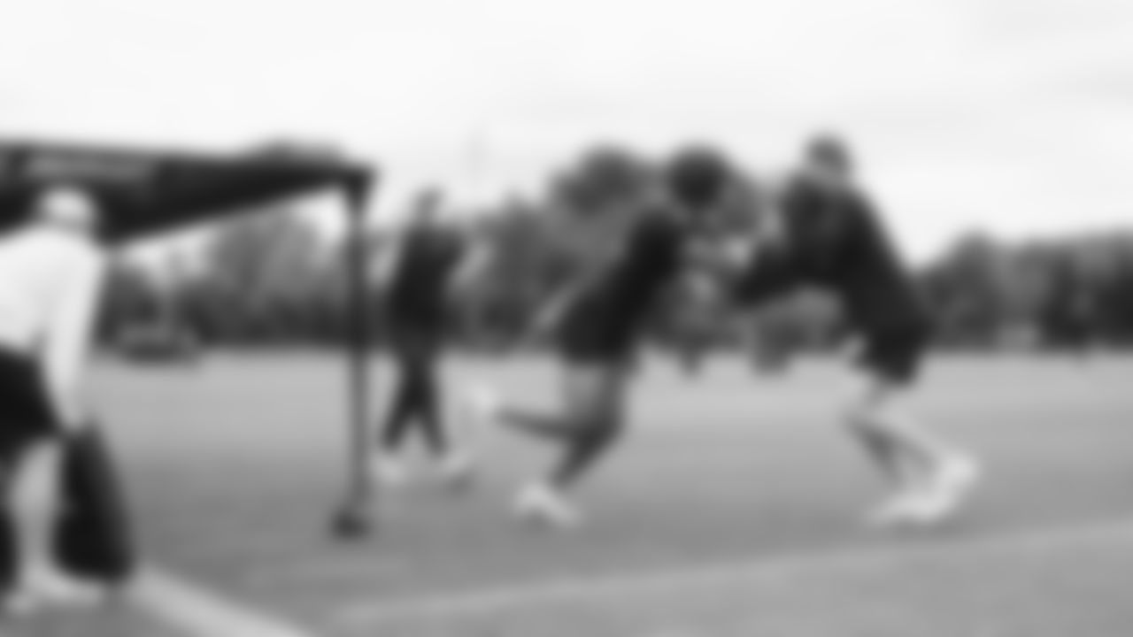 Seahawks tight end Elijah Arroyo (18) practiced on day three of training camp on July 25, 2025 at the Virginia Mason Athletic Center.