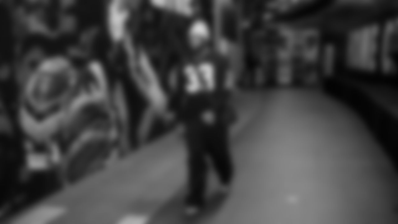 Seahawks tackle Josh Jones (74) arrived at Lumen Field for the Week 13 matchup vs. the Minnesota Vikings.