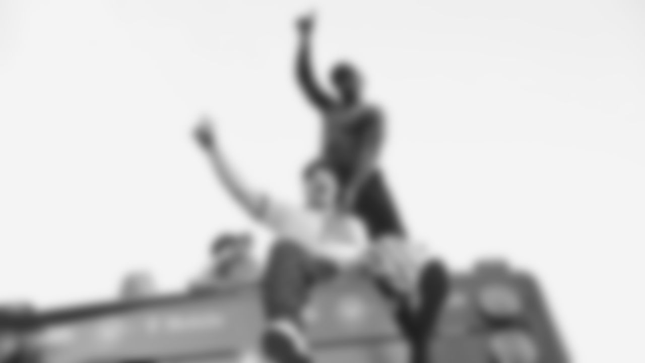 The Seahawks participated in the World Championship Parade through downtown Seattle on February 11, 2026.