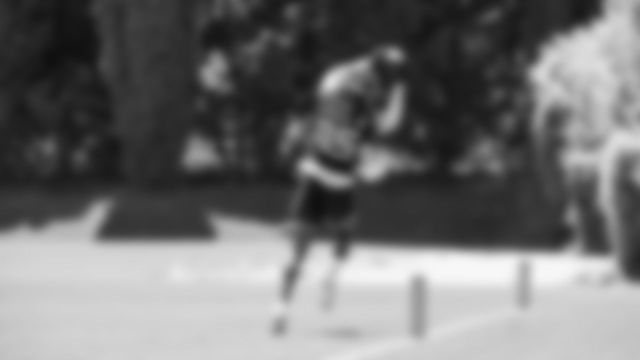 Seahawks wide receiver Tyrone Broden (85) participated in a workout on day one of minicamp on Tuesday, June 10, 2025 at the Virginia Mason Athletic Center.