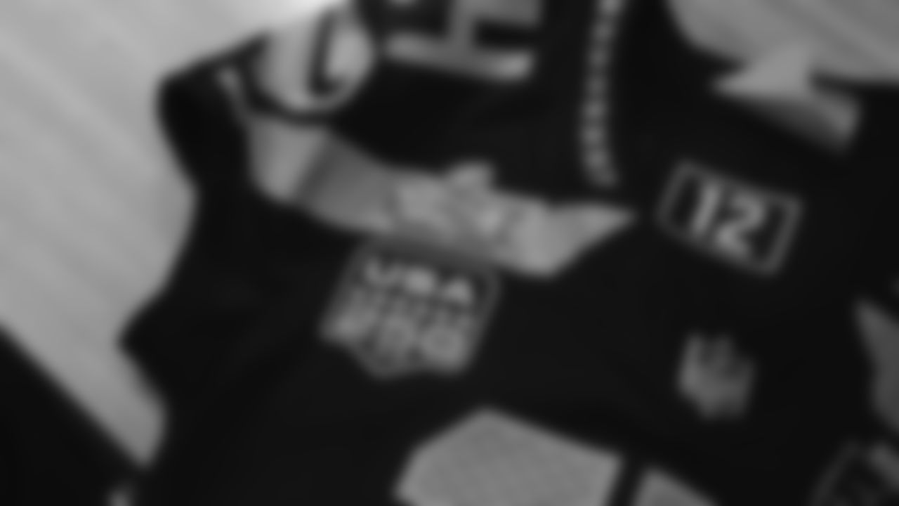 The Seahawks will wear their college navy jerseys vs. the New England Patriots in Super Bowl LX. The jersey features three patches including one to celebrate the Seahawks 50th season, one honoring the 250th anniversary of the United States and the Super Bowl LX logo.