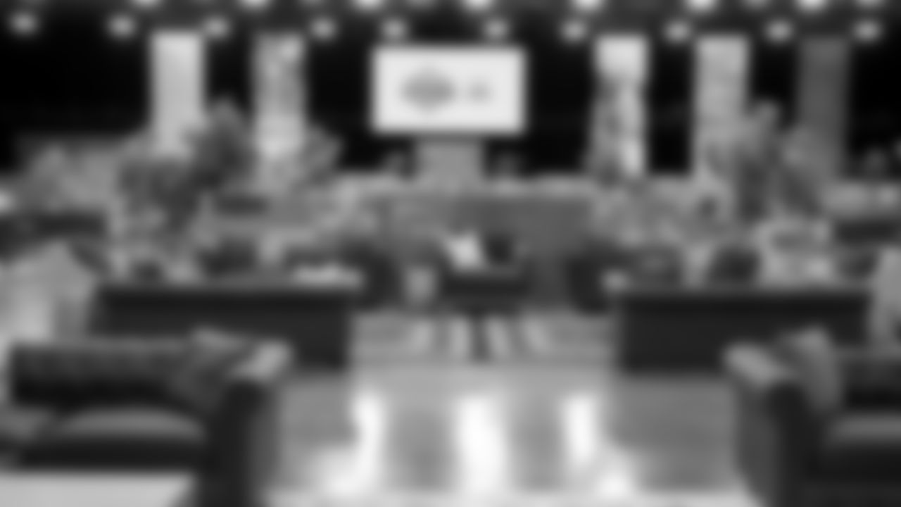 A general view of the greenroom during the 2025 NFL Draft on Thursday, April 24, 2025 in Green Bay, Wisconsin. (Perry Knotts/NFL)