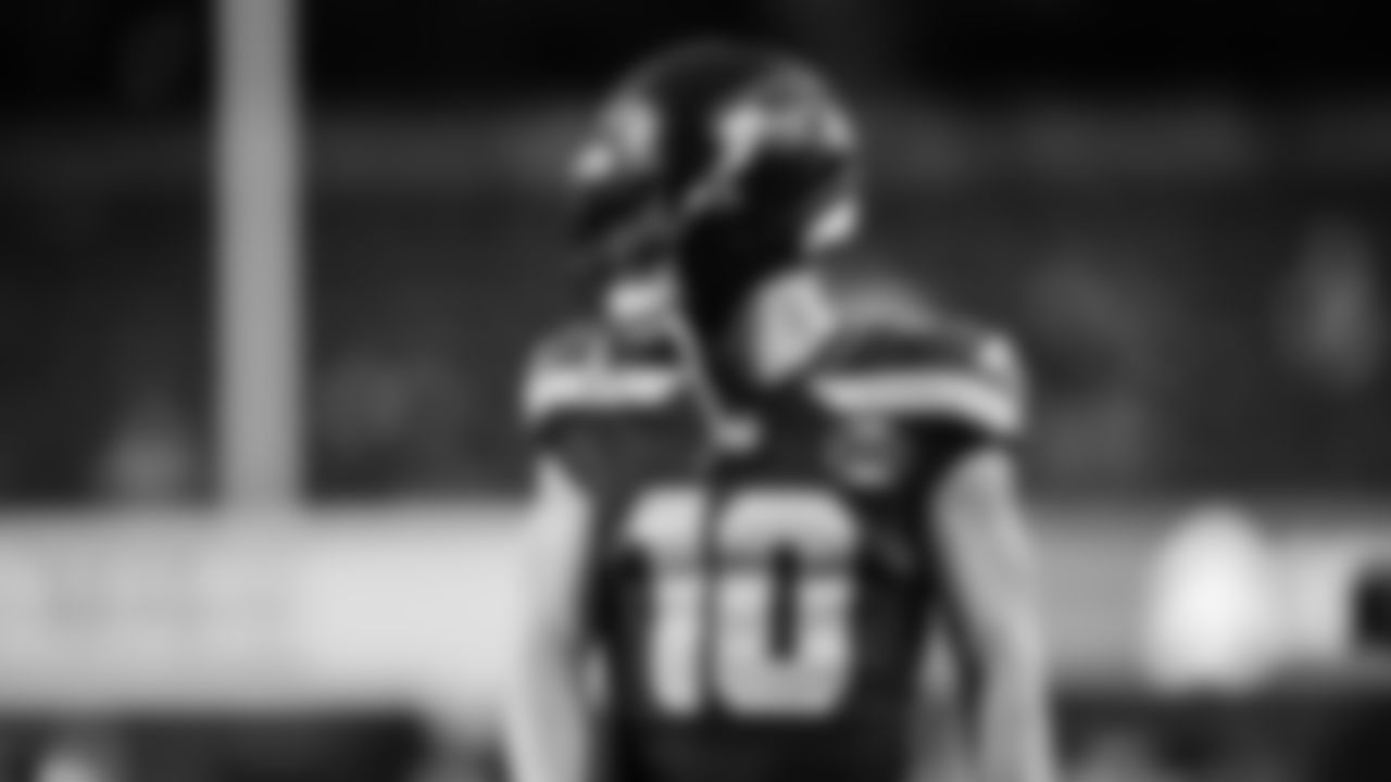Seahawks wide receiver Cooper Kupp (10) during pregame warmups at Lumen Field for the Week 7 matchup vs. Houston Texans on Monday Night Football.