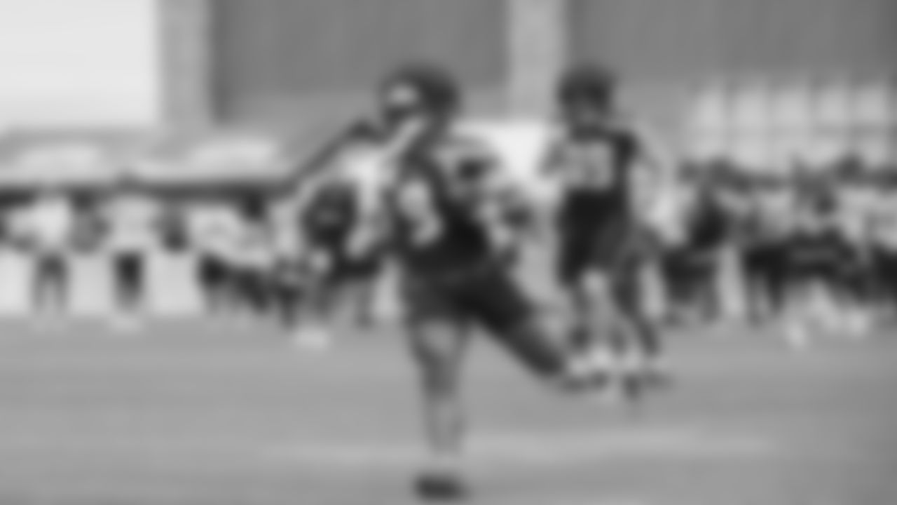 Seahawks running back Kenneth Walker III (9) practiced on day three of training camp on July 25, 2025 at the Virginia Mason Athletic Center.
