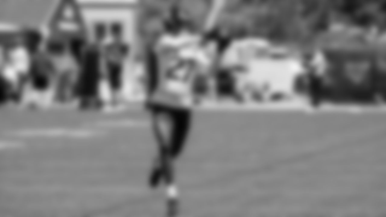 Seahawks cornerback Riq Woolen (27) participated in a workout on day one of OTAs on Tuesday, May 27, 2025 at the Virginia Mason Athletic Center.