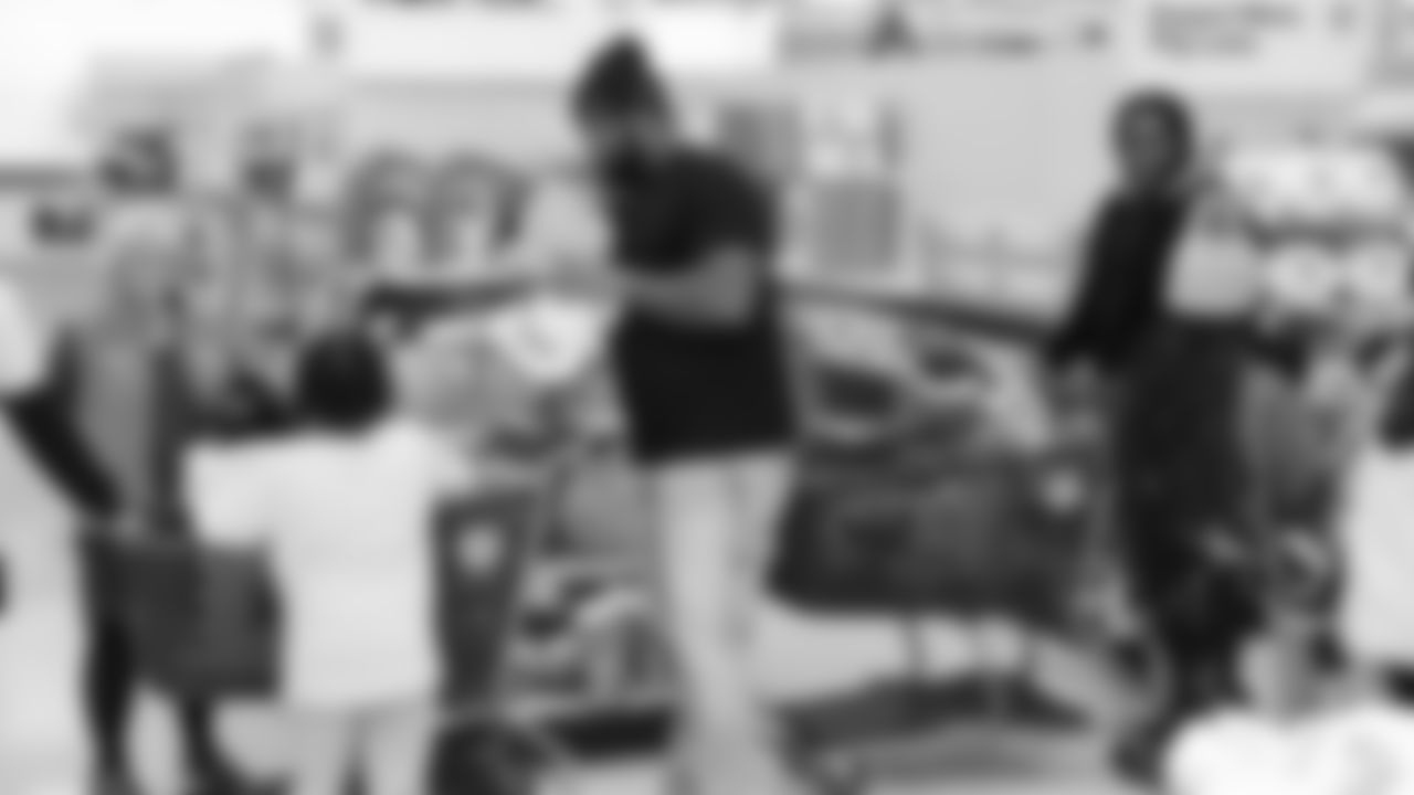 Seahawks offensive lineman Josh Jones was joined by fellow offensive linemen as they hosted a holiday shopping spree for kids from the Boys & Girls Club on December 9, 2025.