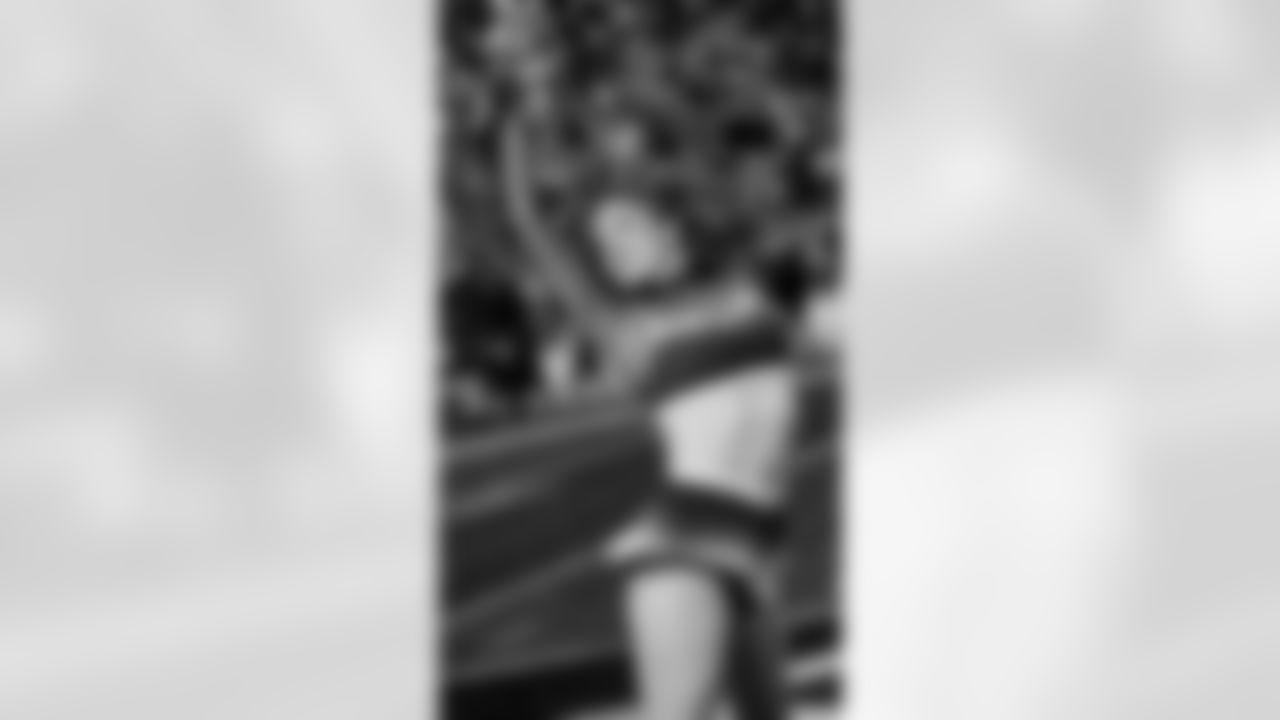 This is Macy's 3rd season on the Seahawks Dancers.