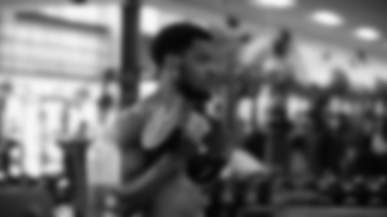 Seahawks cornerback Devon Witherspoon (21) participated in a workout on April 30, 2025 at the Virginia Mason Athletic Center.