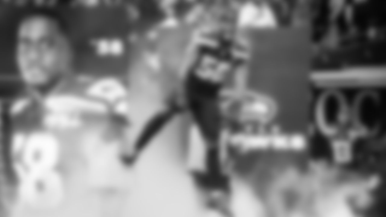 Seahawks linebacker Derick Hall is fired up as he is introduced with the defensive starters.