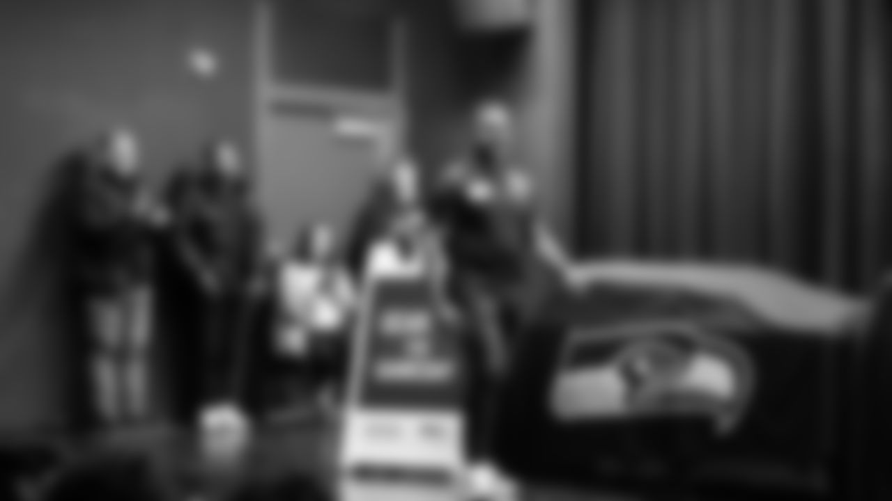 The Seahawks and American Family Insurance teamed up to empower local high school athletes and promote player safety with the donation of 150 Guardian Caps to the football teams at Chief Sealth International High School and Curtis Senior High School.