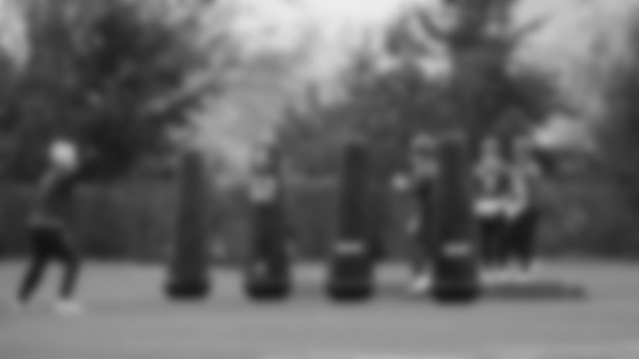 Seahawks quarterback Jalen Milroe (6) practiced on Wednesday, January 7, 2026 at the Virginia Mason Athletic Center.