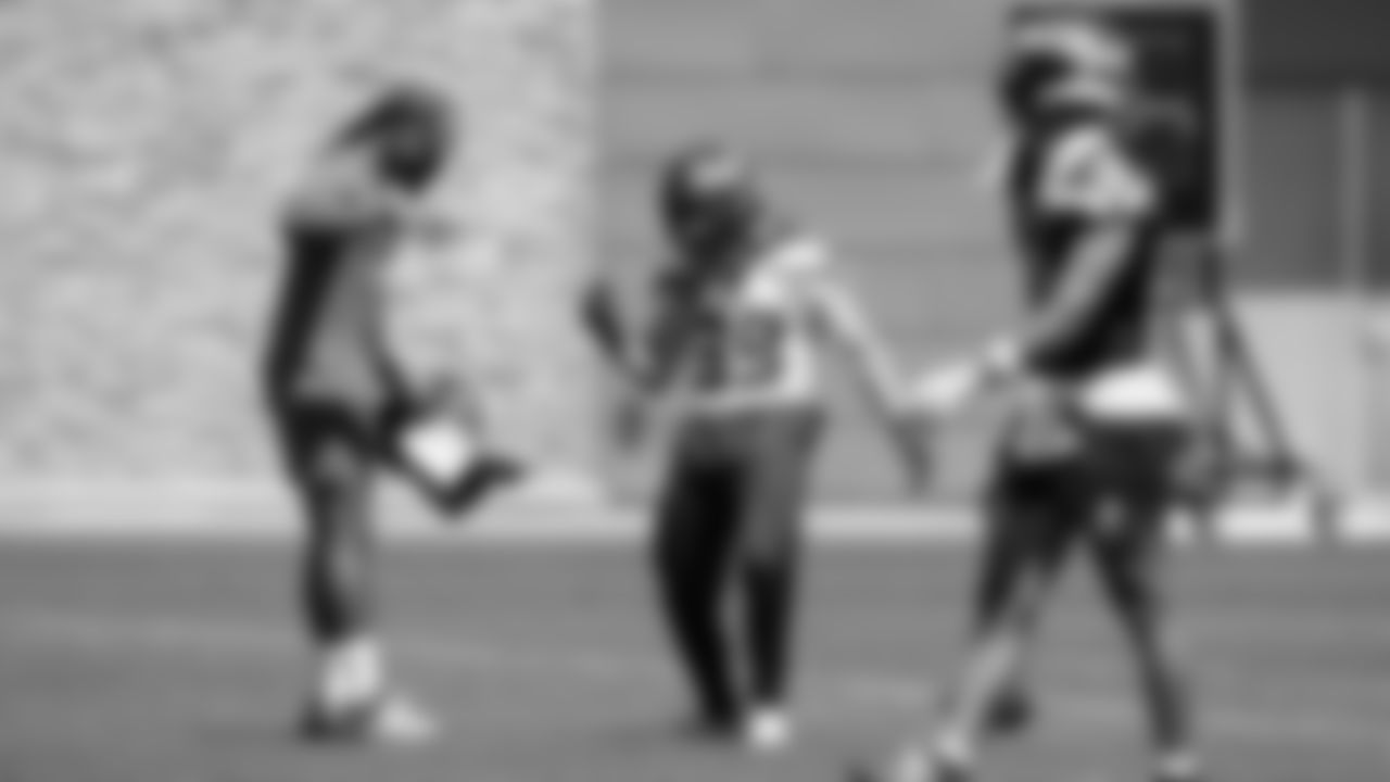 Seahawks safety Ty Okada (39) participated in a workout on day three of OTAs on Friday, May 30, 2025 at the Virginia Mason Athletic Center.
