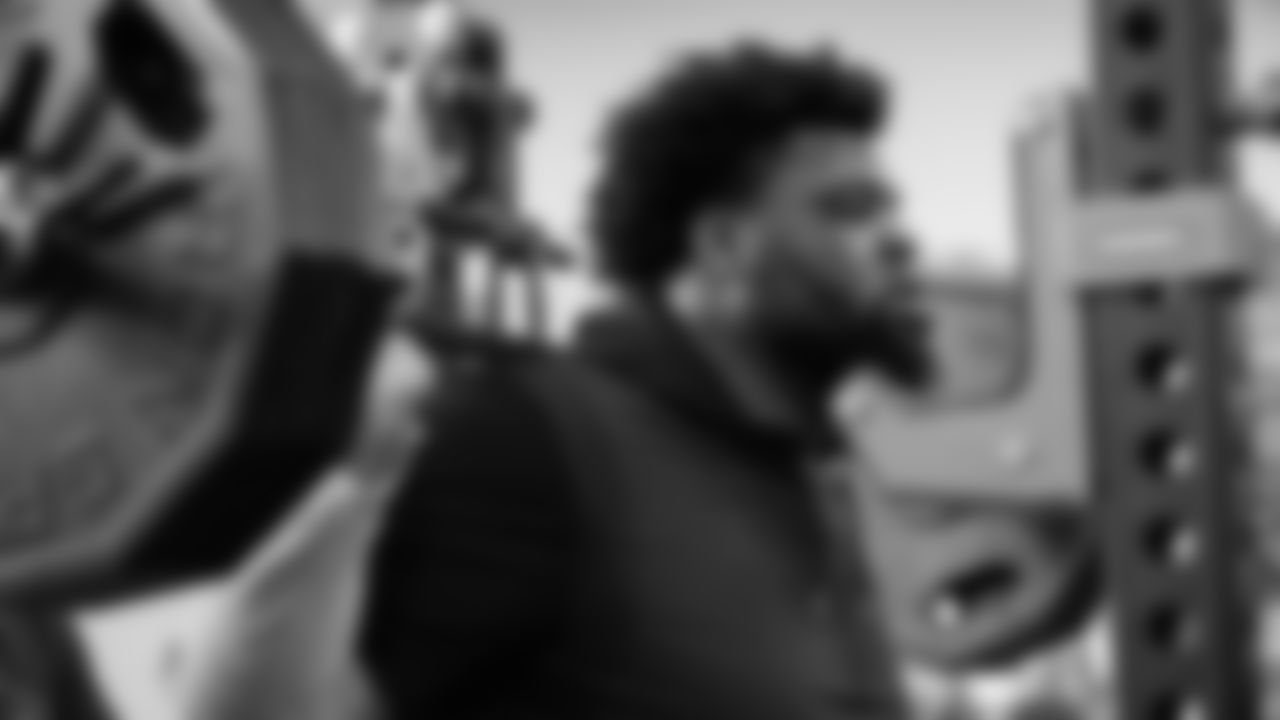 Seahawks defensive tackle Quinton Bohanna (92) participated in a workout on April 29, 2025 at the Virginia Mason Athletic Center.