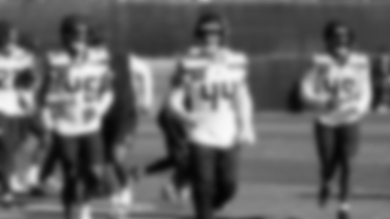 Seahawks linebacker Chazz Surratt (44) practiced on Wednesday, February 4, 2026 in San Jose, California.