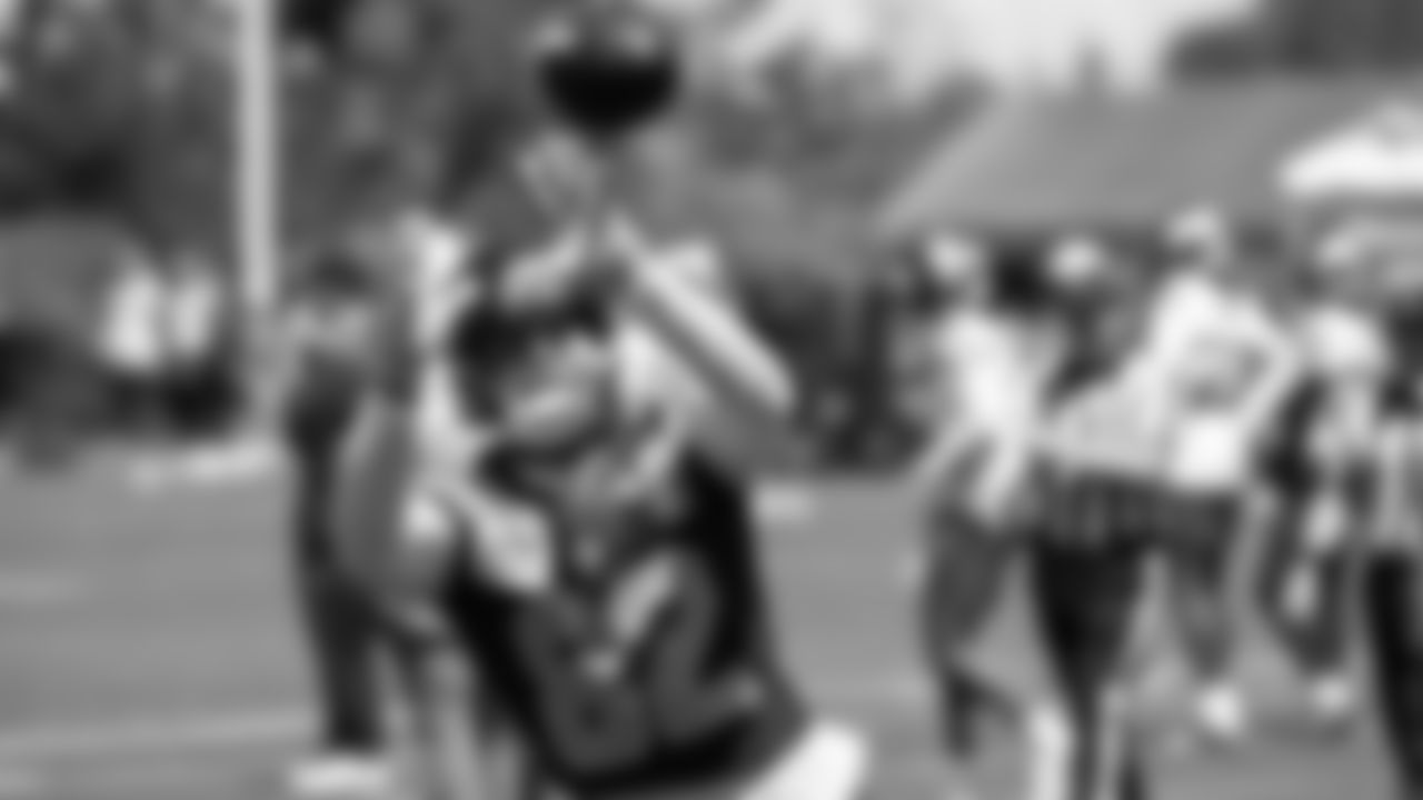 Seahawks wide receiver Cody White (82) participated in a workout on day one of OTAs on Tuesday, May 27, 2025 at the Virginia Mason Athletic Center.