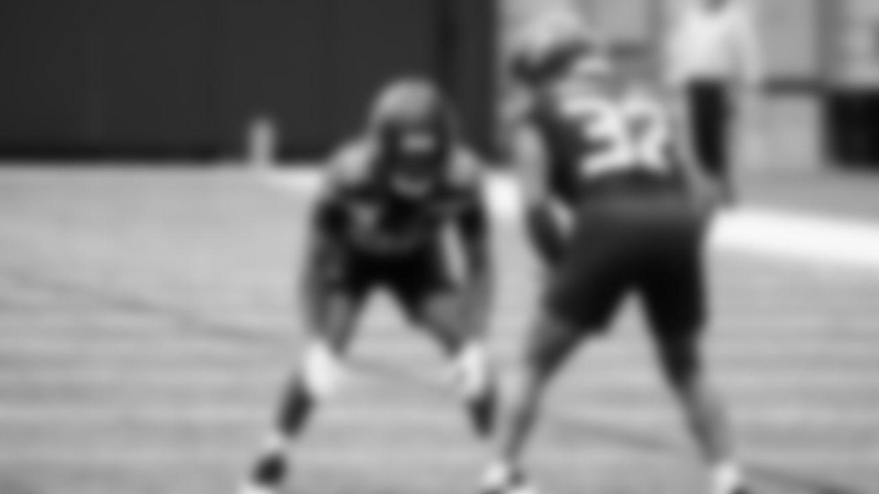 Seahawks wide receiver Ricky White III (86) and running back Velus Jones Jr. (32) practiced on Wednesday, December 10, 2025 at the Virginia Mason Athletic Center.