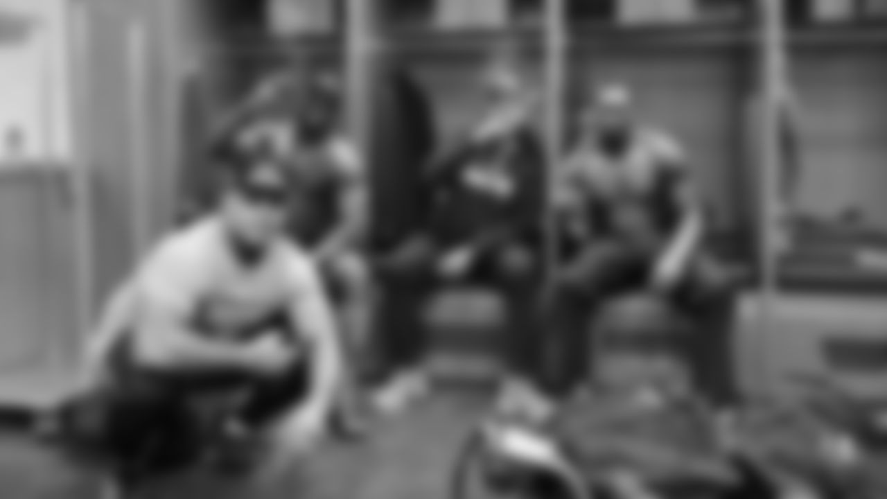 The Seahawks celebrate the 31-27 win vs. the Rams in the NFC Championship on Sunday, January 25, 2026.